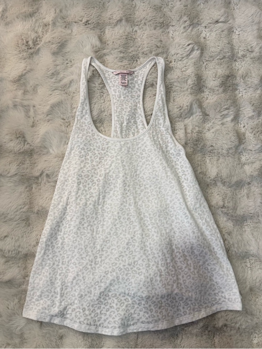Victoria’s Secret Sheer Leopard Print Racerback Tank Top